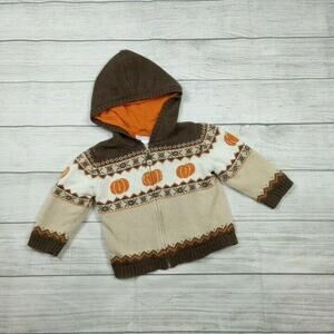12/18m HTF Vintage Janie And Jack Pumpkin Sweater
